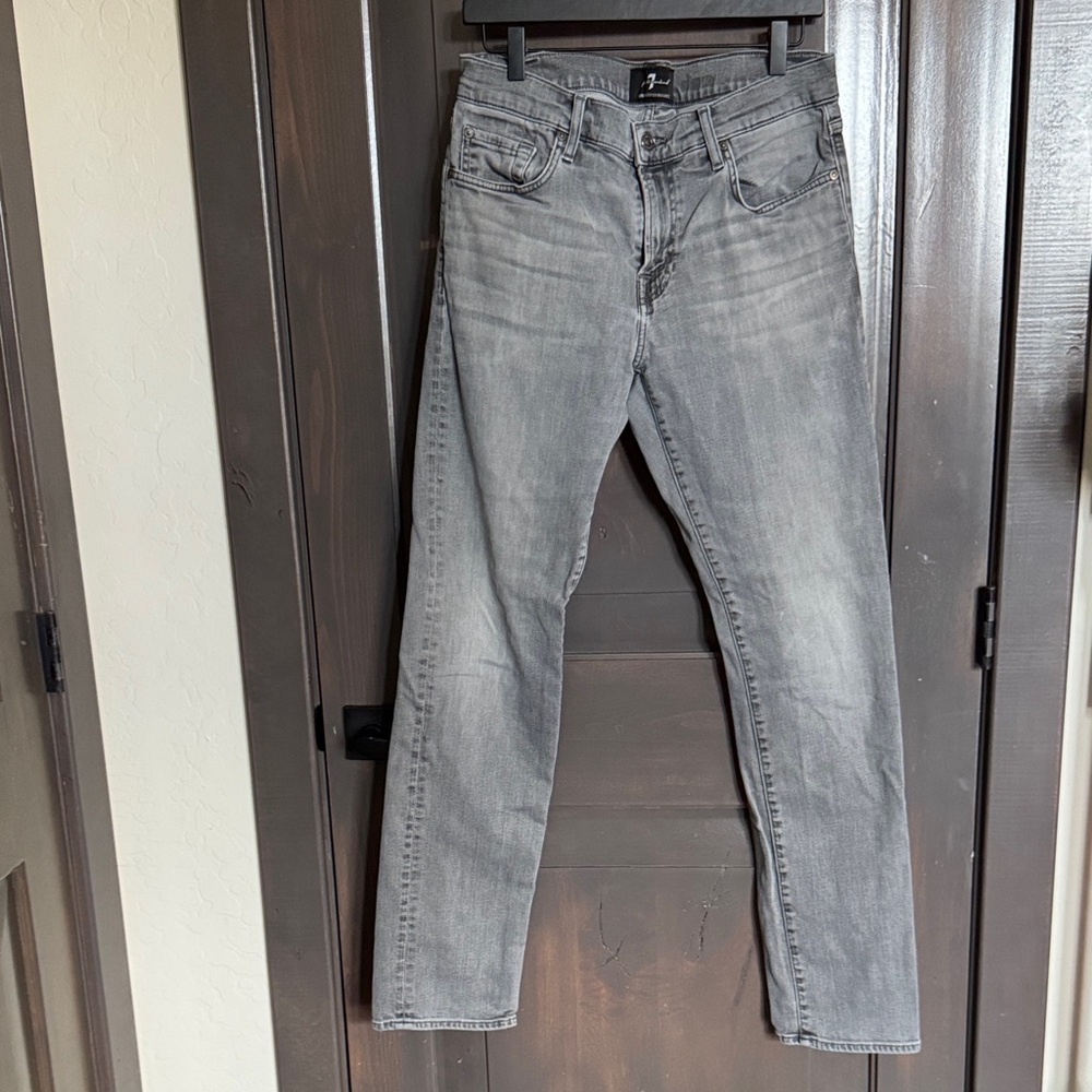 Seven7 Men's Slim Fit Gray Jeans